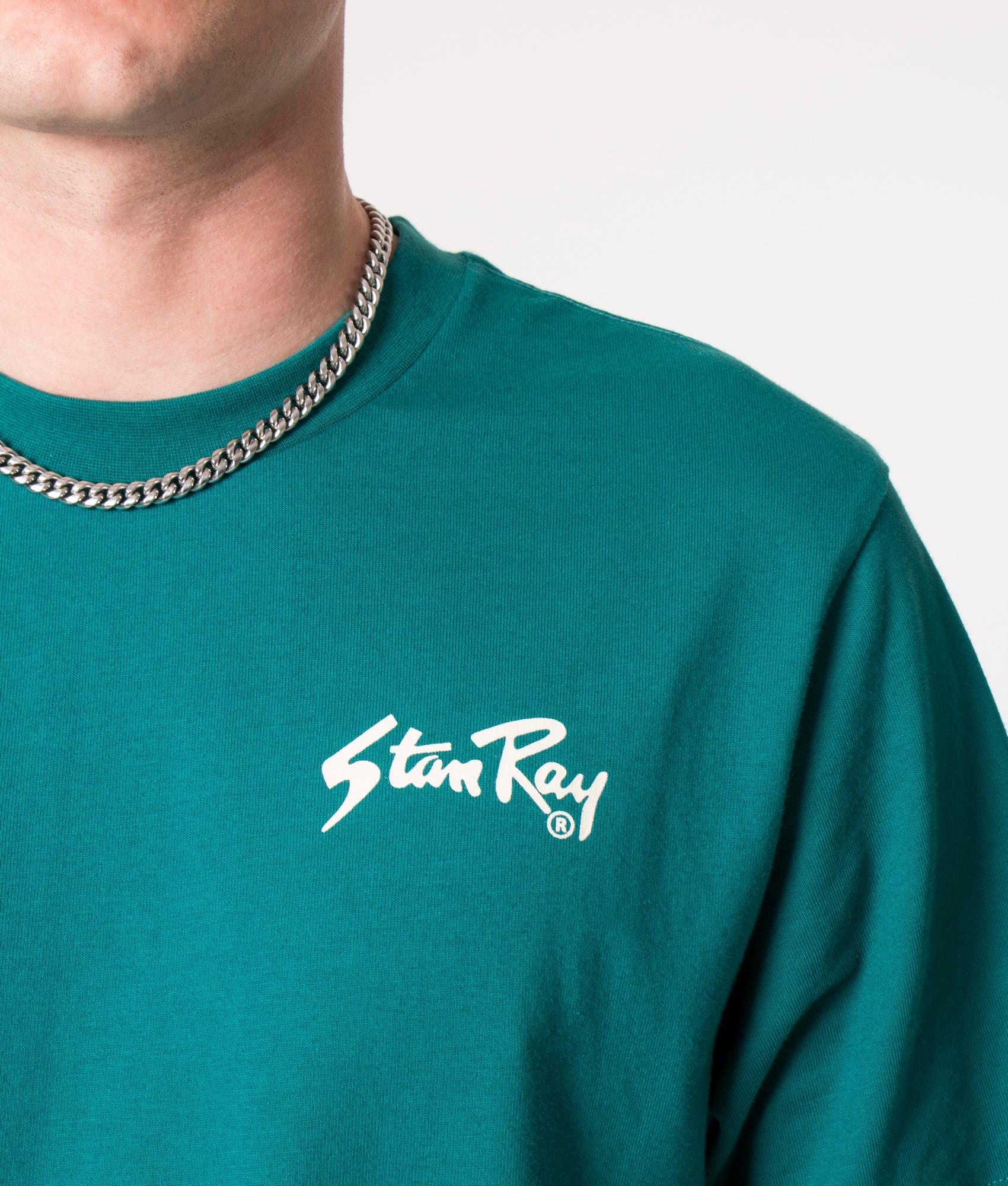 Stan-T-Shirt-Agave/White-Stan-Ray-EQVVS