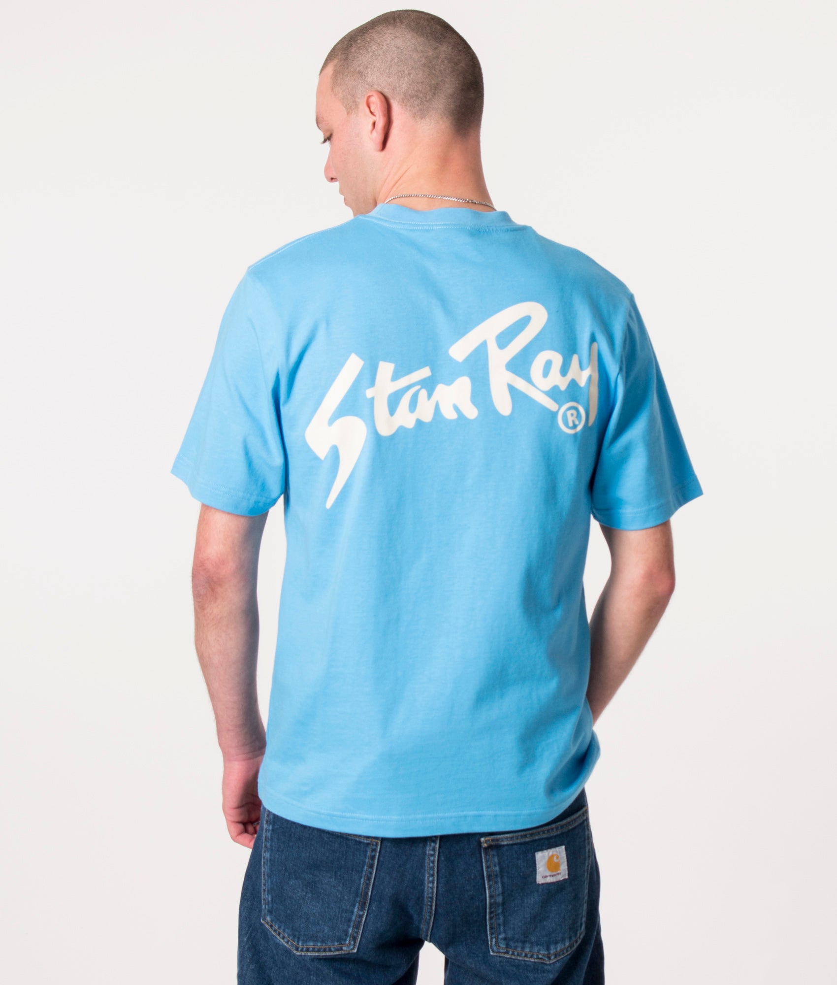 Stan-T-Shirt-Gulf-Blue/Natural-Stan-Ray-EQVVS