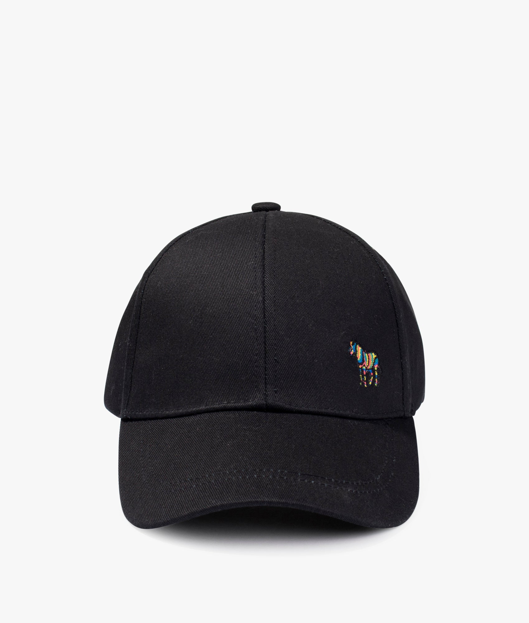 Zebra-Logo-Cotton-Baseball-Cap-Black-PS-Paul-Smith