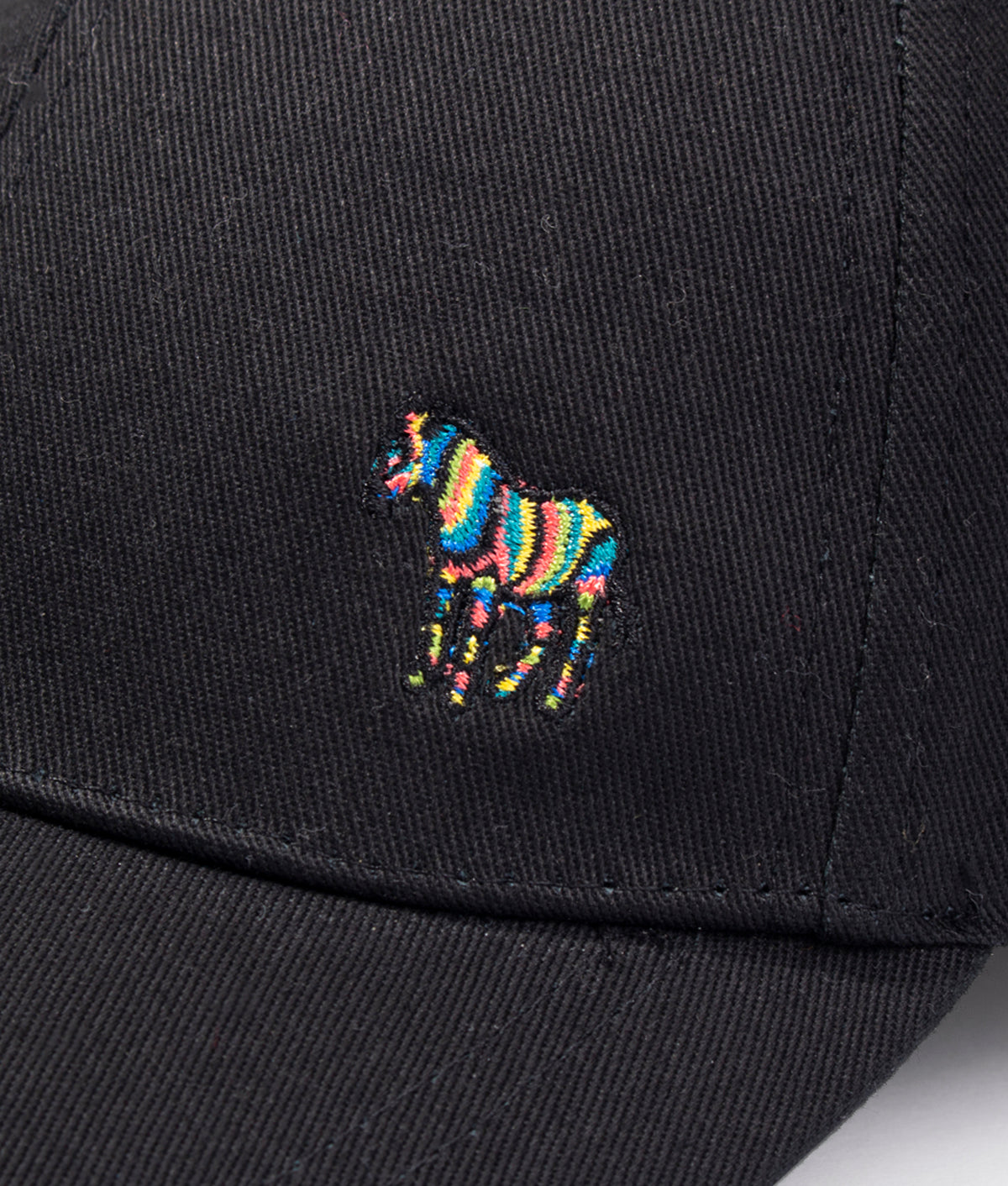 Zebra-Logo-Cotton-Baseball-Cap-Black-PS-Paul-Smith