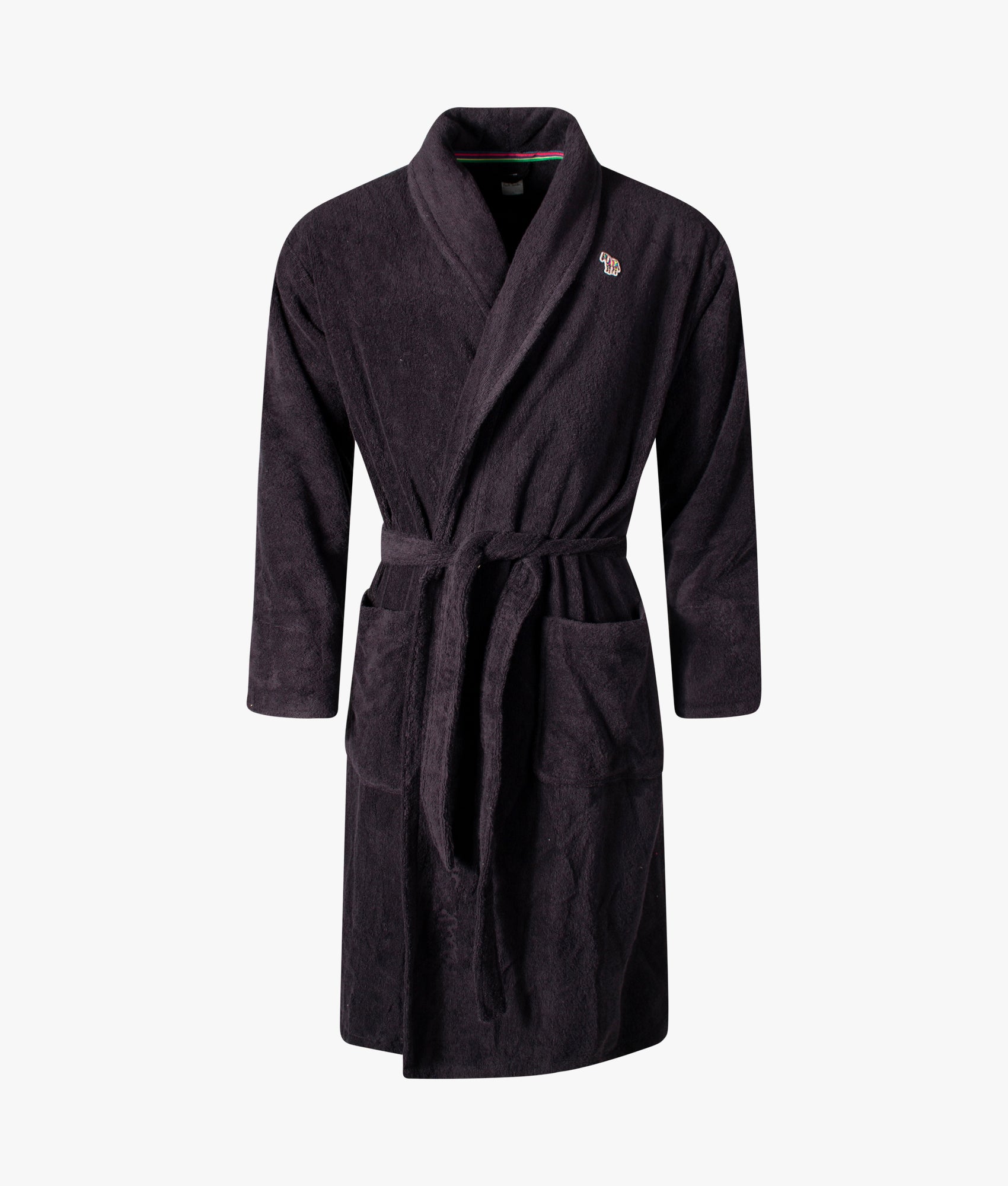 Zebra-Woven-Cotton-Dressing-Gown-Black-PS-Paul-Smith-EQVVS