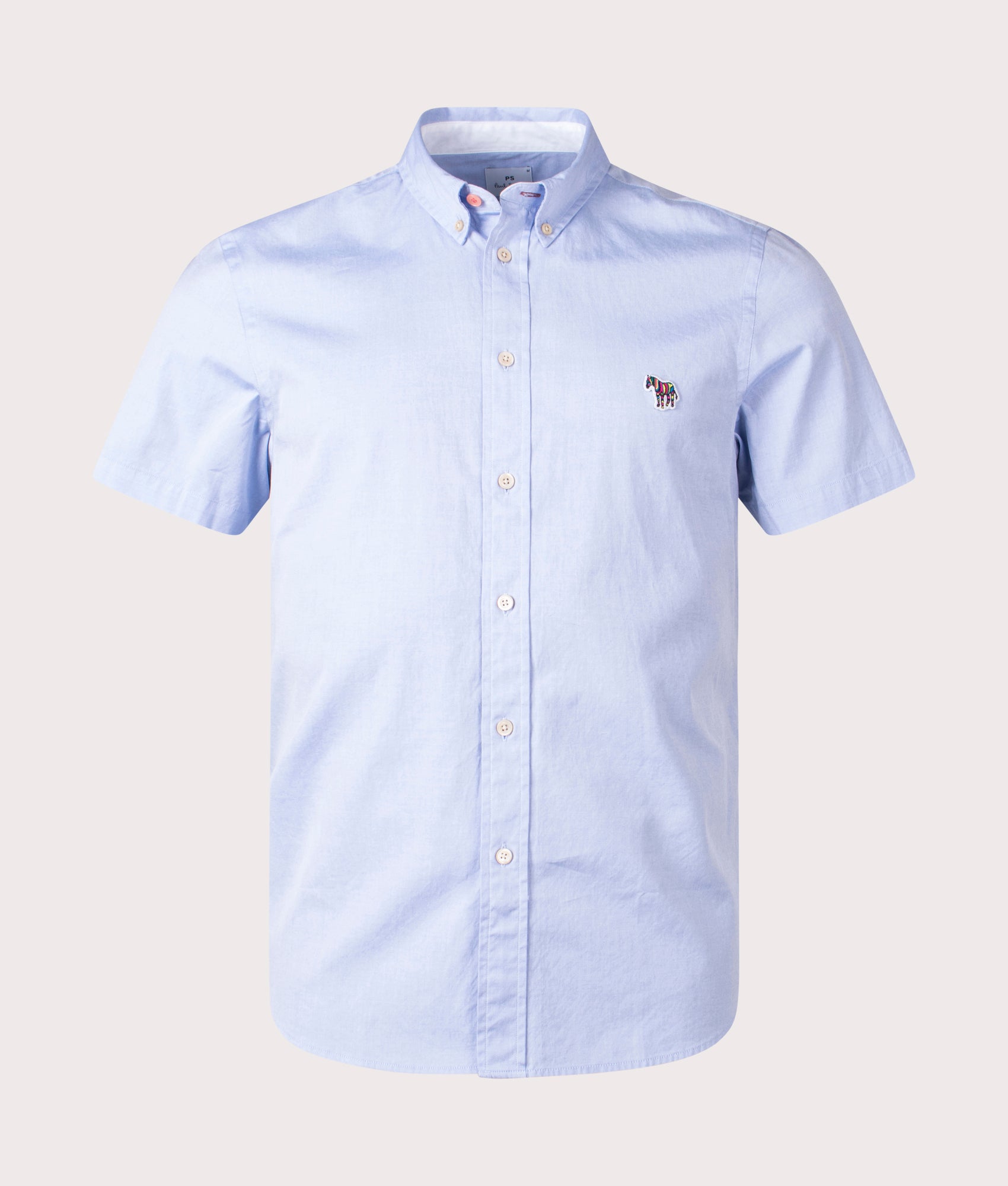 Tailored-Fit-Short-Sleeve-Zebra-Logo-Shirt-Petrol-Blue-PS-Paul-Smith-EQVVS