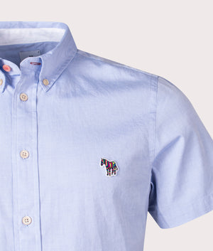 Tailored-Fit-Short-Sleeve-Zebra-Logo-Shirt-Petrol-Blue-PS-Paul-Smith-EQVVS