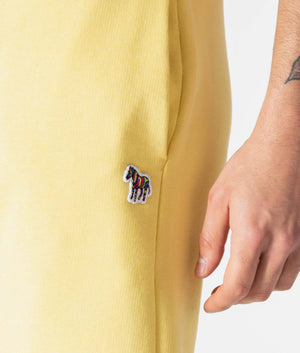 Regular-Fit-Zebra-Logo-Sweat-Shorts-Yellow-PS-Paul-Smith-EQVVS
