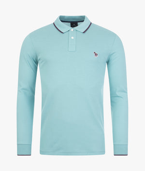 Long-Sleeve-Polo-Shirt-Turquoise-PS-Paul-Smith-EQVVS