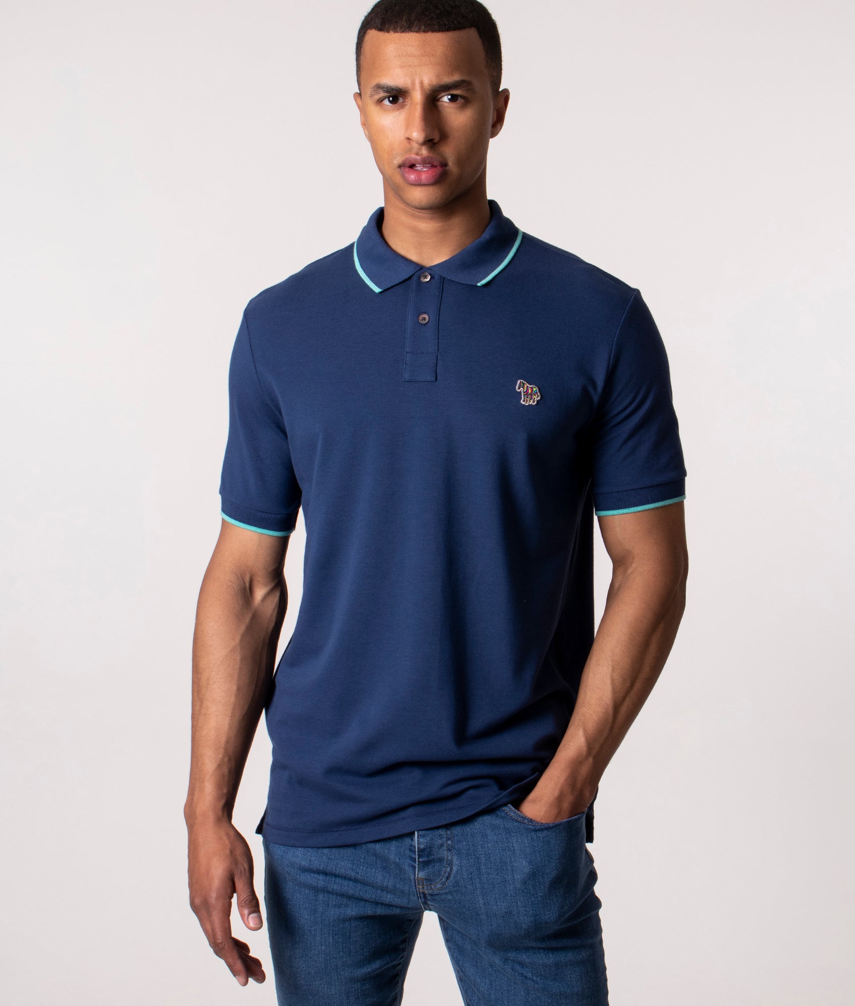 Zebra-Logo-Tipped-Polo-Shirt-Royal-PS-EQVVS