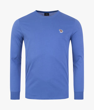 Long-Sleeved-Zebra-Logo-T-Shirt-Blue-PS-Paul-Smith-EQVVS