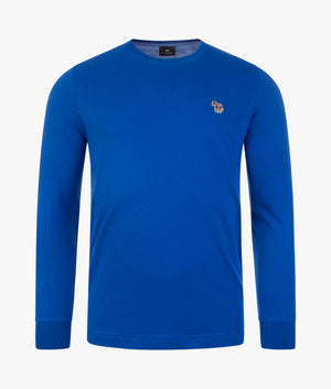 Long-Sleeved-Zebra-Logo-T-Shirt-Blue-PS-Paul-Smith-EQVVS
