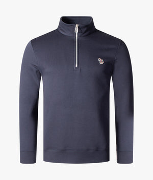 Quarter-Zip-Zebra-Logo-Sweatshirt-Dark-Navy-PS-Paul-Smith-EQVVS