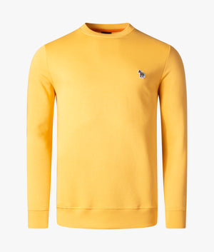 Crew-Neck-Zebra-Logo-Sweatshirt-Gold-Yellow-PS-Paul-Smith-EQVVS