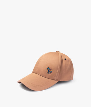 Cotton-Zebra-Logo-Baseball-Cap-Tan-PS-Paul-Smith-EQVVS