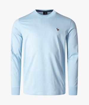 Long-Sleeve-Regular-Fit-Zebra-Badge-T-Shirt-Petrol-Blue-PS-Paul-Smith-EQVVS