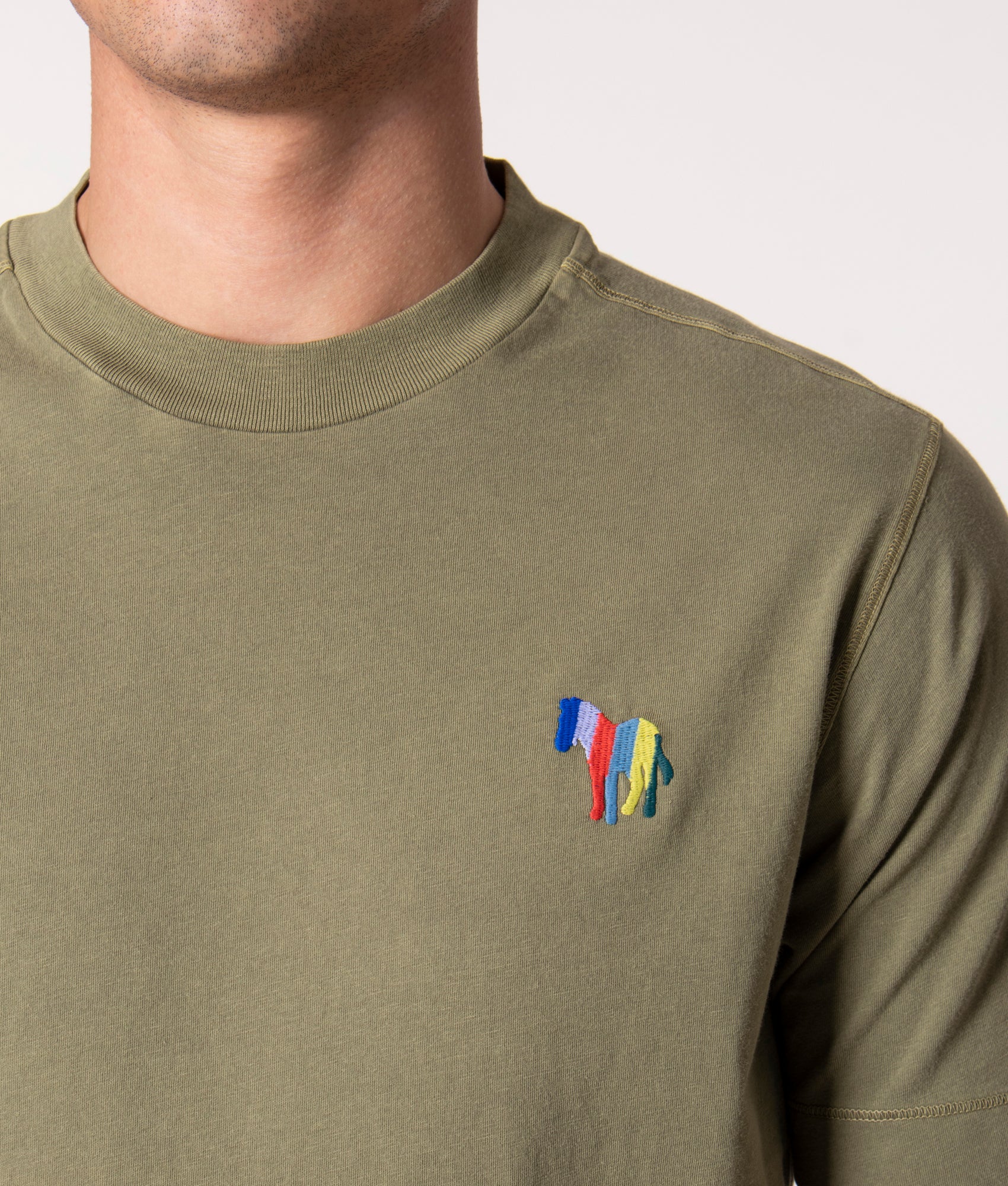 Stripe-Zebra-T-Shirt-Khaki-PS-Paul-Smith-EQVVS
