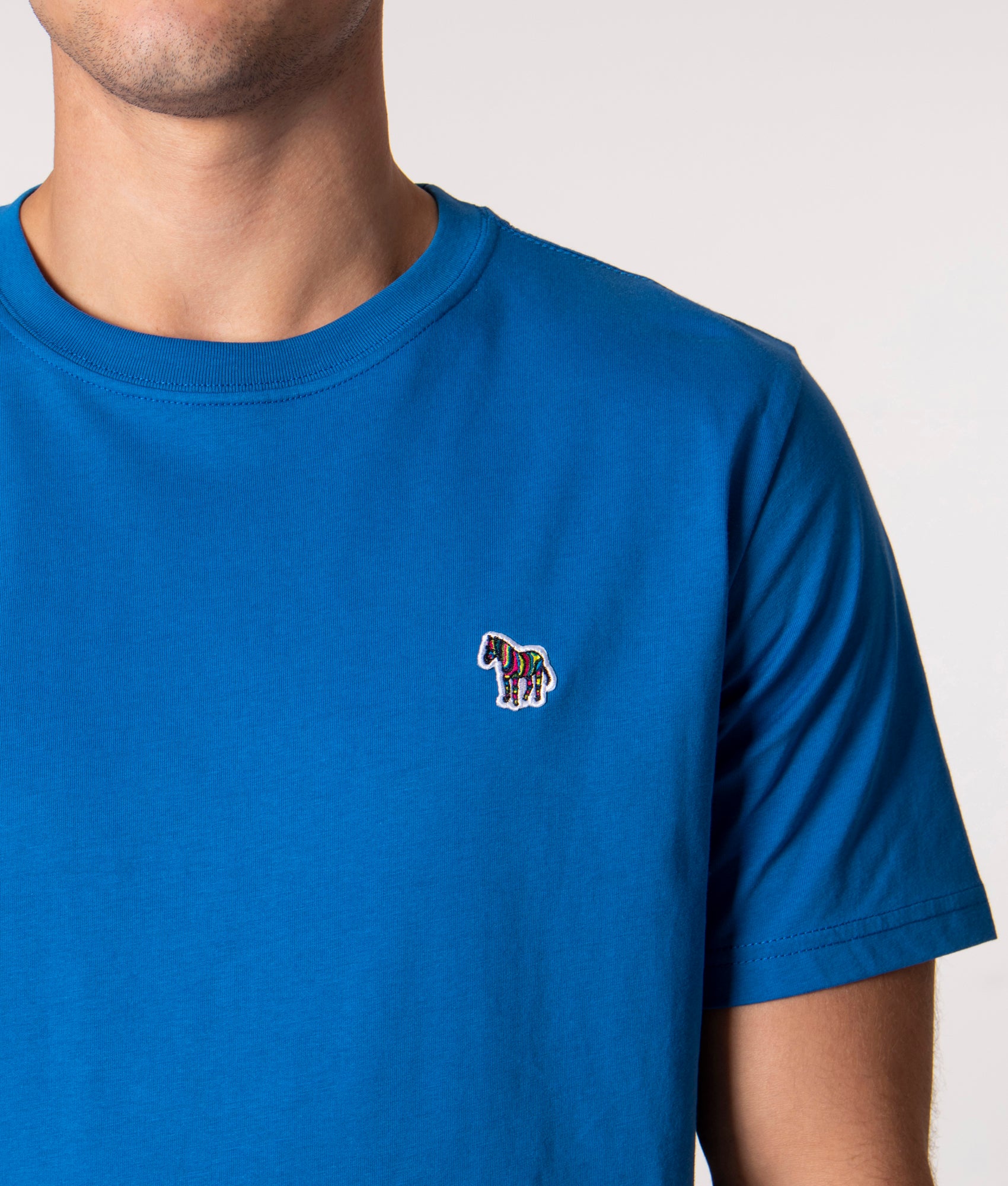 Zebra-Badge-Logo-T-Shirt-Light-Blue-PS-Paul-Smith-EQVVS