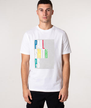 Large Logo T-Shirt White PS Paul Smith EQVVS - Main Image