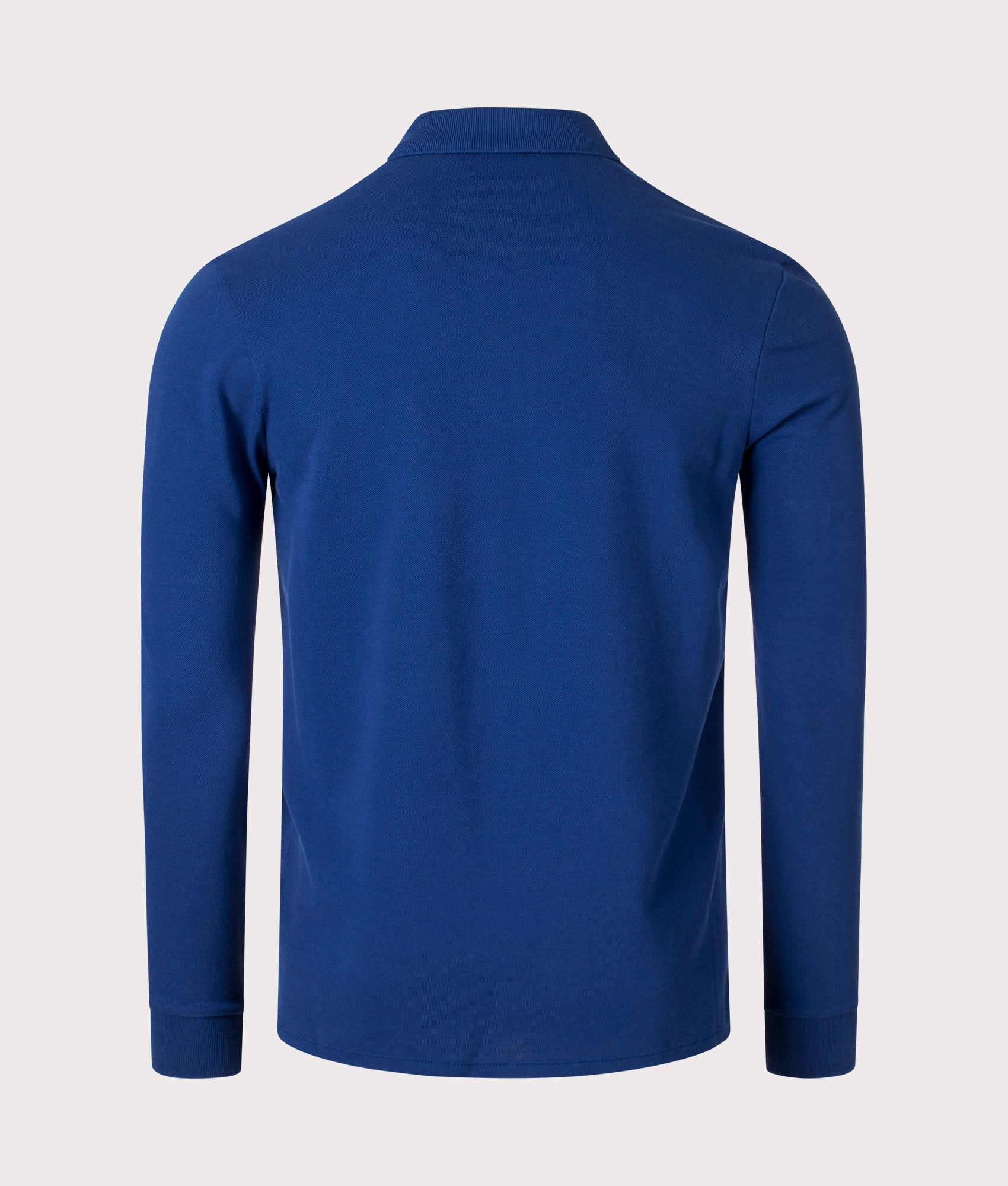 Long Sleeve Zebra Badge Polo Shirt in Cobalt Blue by PS Paul Smith at EQVVS back image