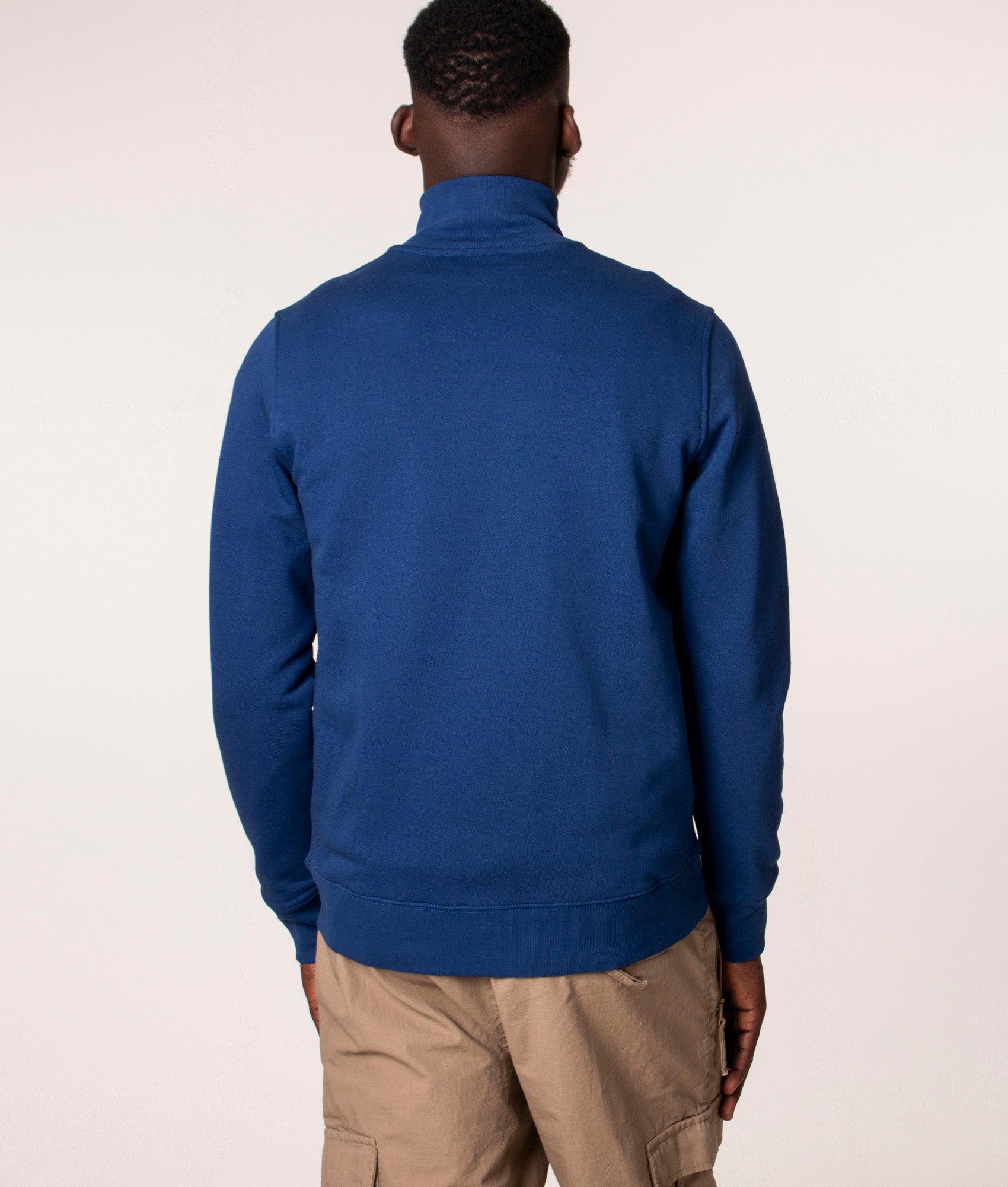 Regular Fit Zip Through Zebra Logo Sweatshirt