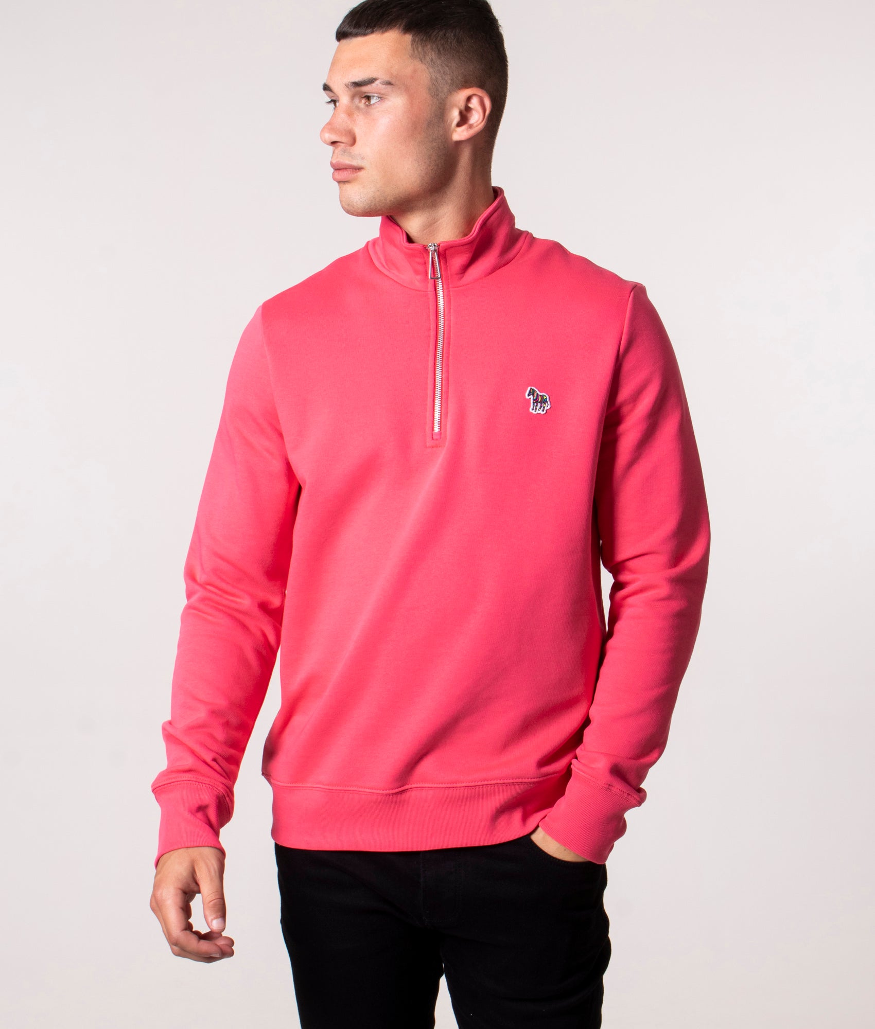 Long-Sleeve-Regular-Fit-Half-Zip-Top-Fuschia-PS-Paul-Smith-EQVVS