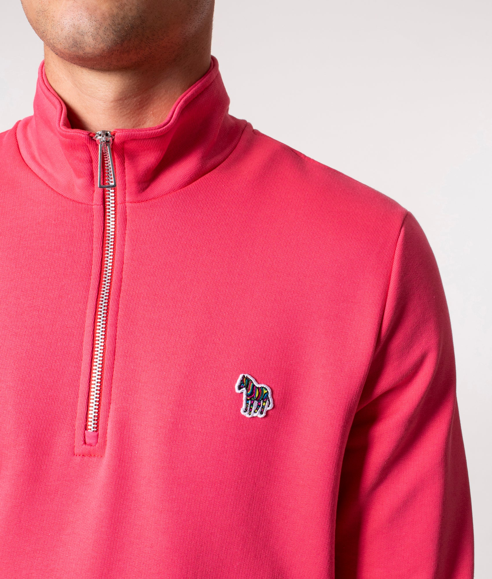 Long-Sleeve-Regular-Fit-Half-Zip-Top-Fuschia-PS-Paul-Smith-EQVVS