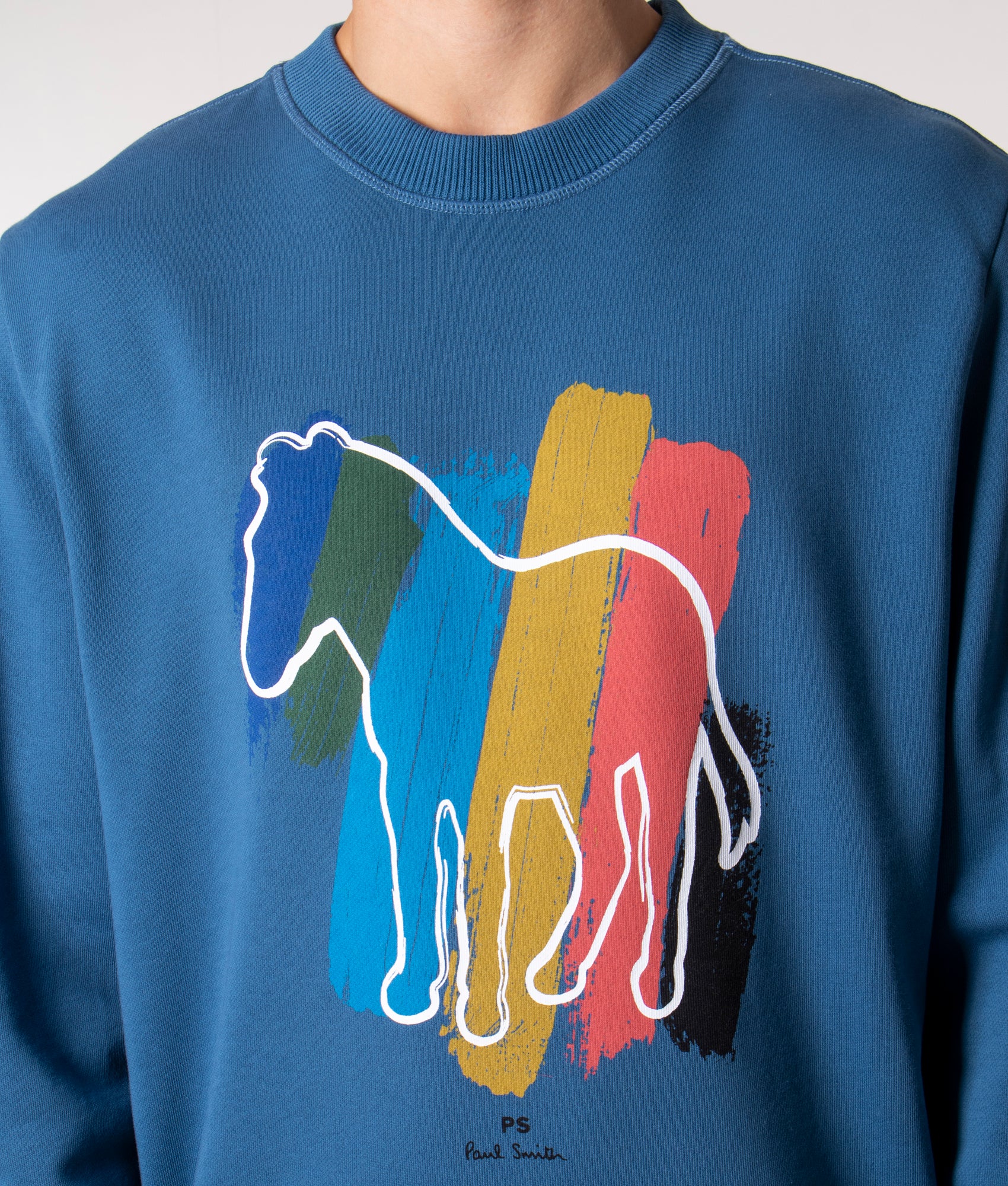 Regular Fit Broad Stripe Zebra Sweatshirt