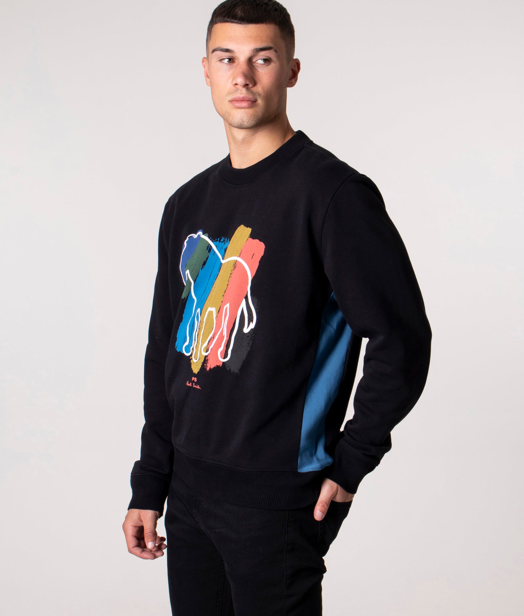 Broad-Stripe-Zebra-Sweatshirt-Black-PS-EQVVS