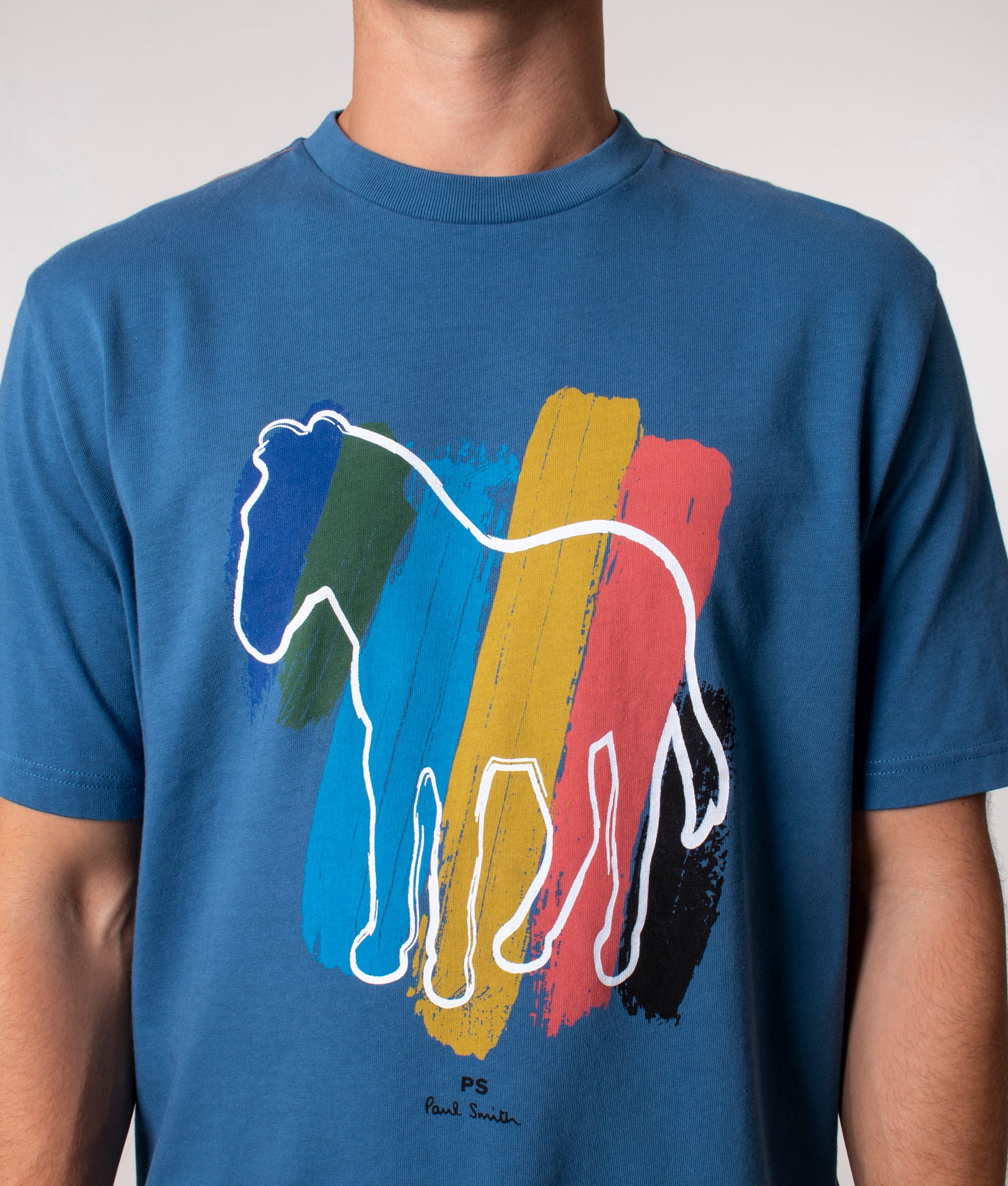 Broad-Stripe-Zebra-T-Shirt-Greyish-Blue-PS-Paul-Smith-EQVVS