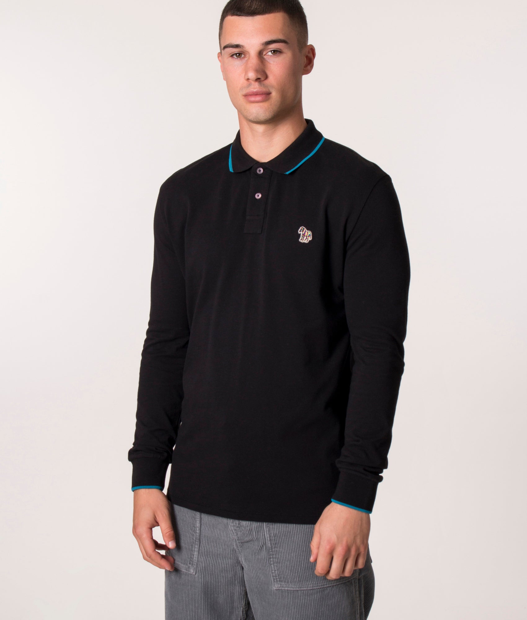 Long-Sleeve-Zebra-Badge-Polo-Shirt-Black-PS-Paul-Smith-EQVVS
