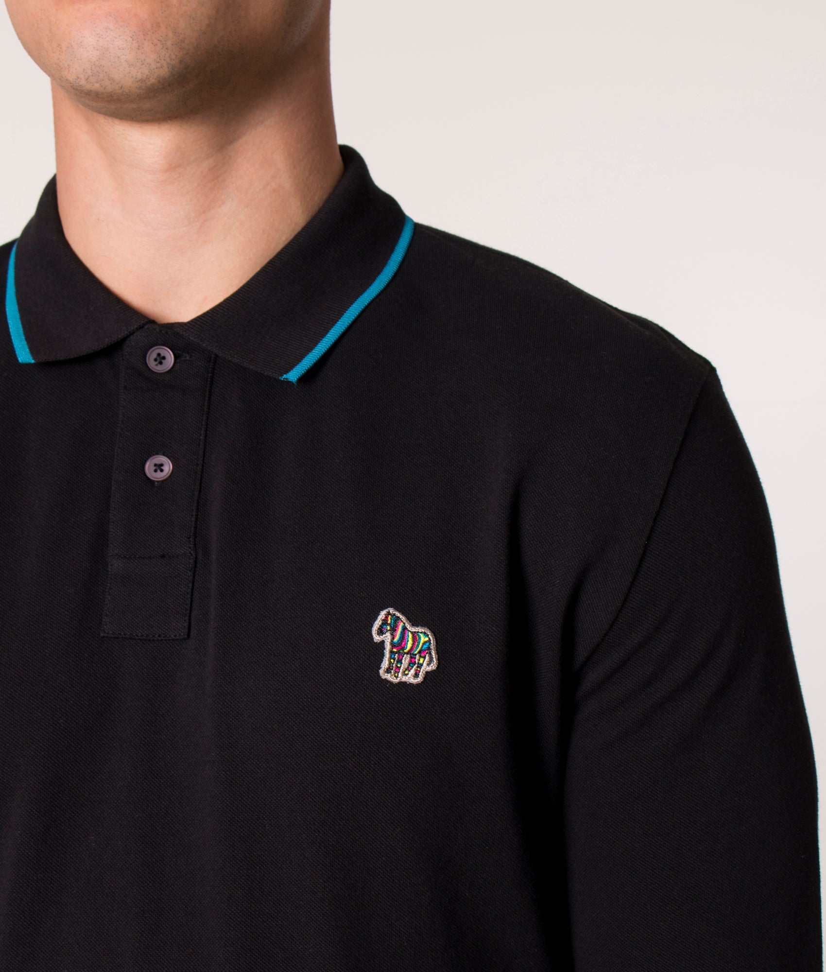Long-Sleeve-Zebra-Badge-Polo-Shirt-Black-PS-Paul-Smith-EQVVS
