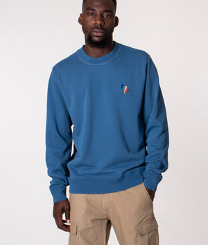 Zebra-Emblem-Sweatshirt-Greyish-Blue-PS-Paul-Smiyth-EQVVS