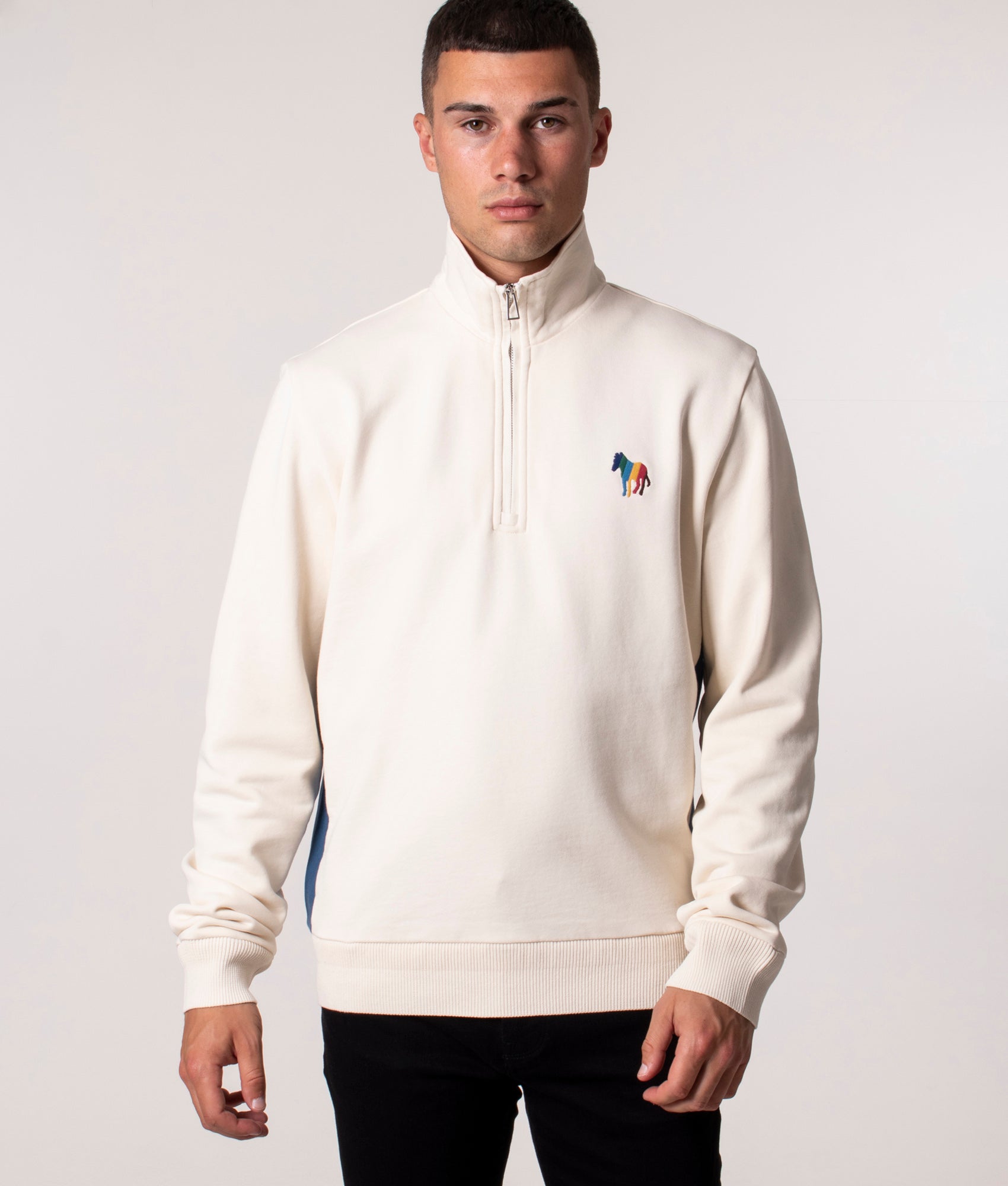Zebra-Emblem-Quarter-Zip-Sweatshirt-Off-White-PS-Paul-Smith-EQVVS