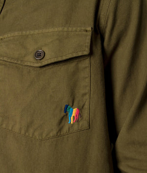 Relaxed-Fit-Chest-Pocket-Shirt-Olive-Green-PS-Paul-Smith-EQVVS
