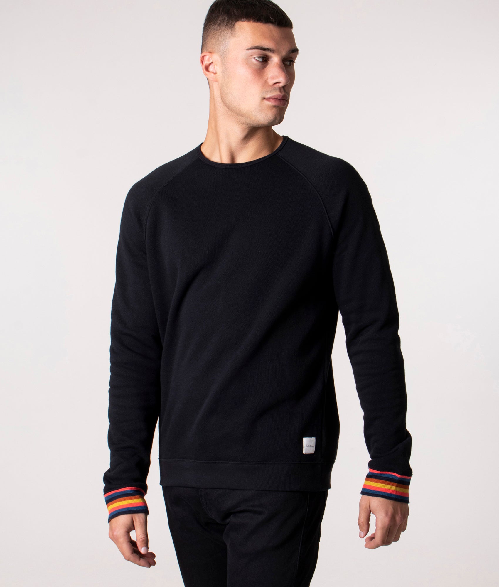 Artist-Stripe-Cuff-Sweatshirt-Balck-PS-EQVVS