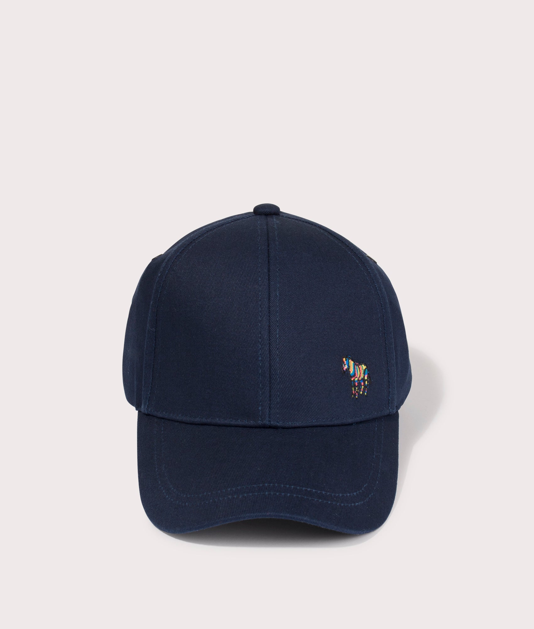 Zebra Logo Baseball Cap in Navy by PS Paul Smith at EQVVS front image