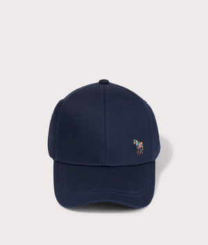 Zebra Logo Baseball Cap in Navy by PS Paul Smith at EQVVS front image