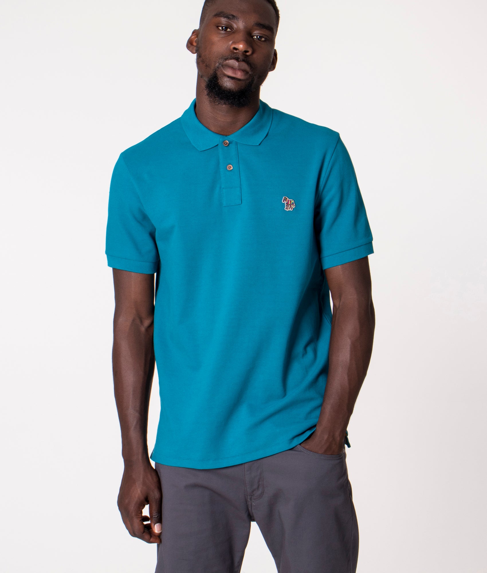 Zebra-Polo-Shirt-Petrol-Blue-PS-Paul-Smith-EQVVS