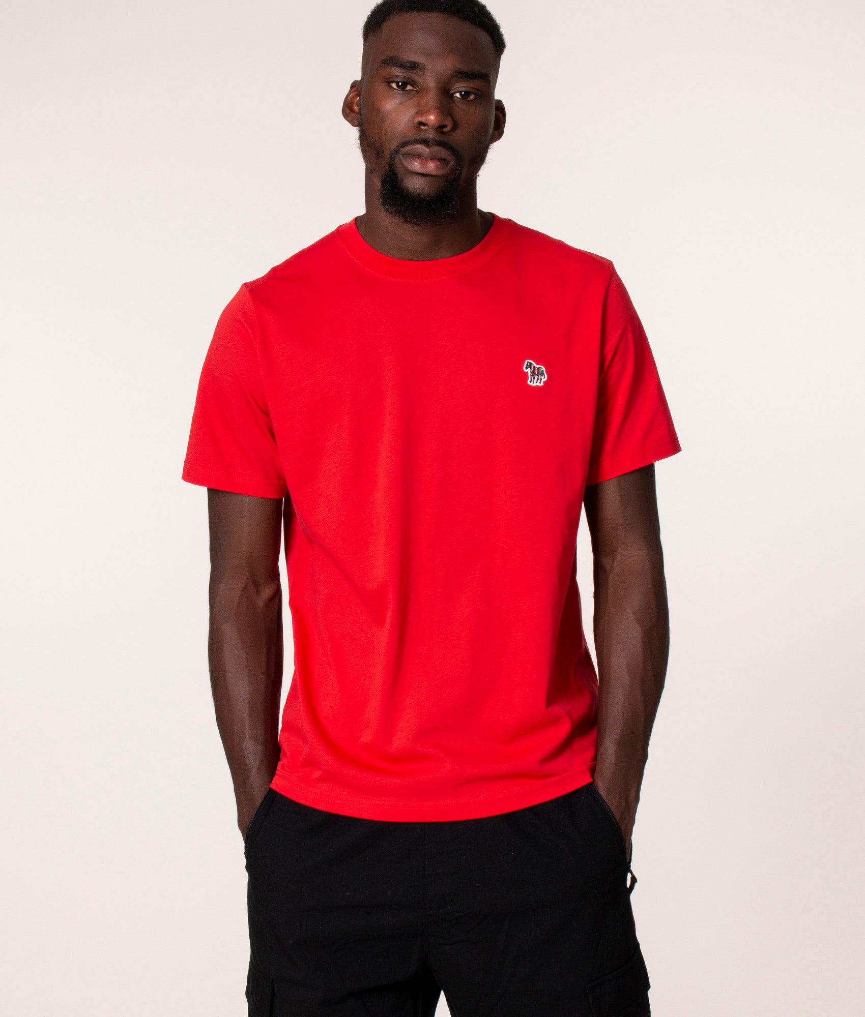 Zebra-Badge-Logo-T-Shirt-Red-PS-Paul-Smith-EQVVS