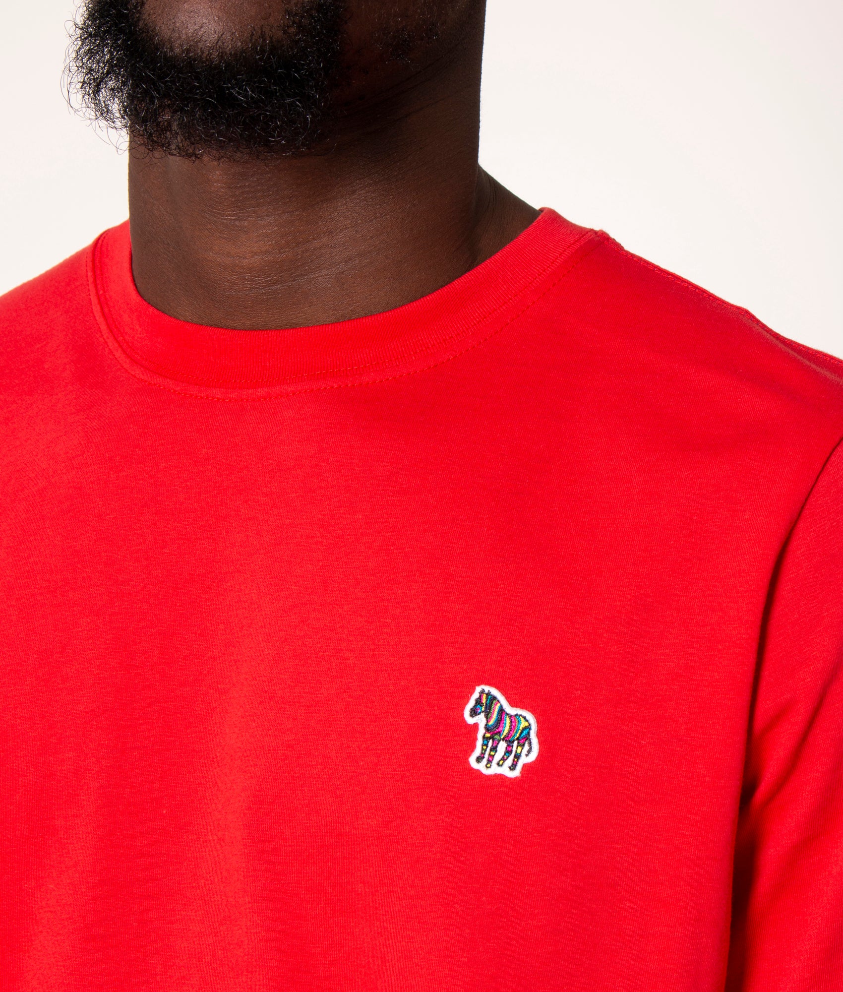Zebra-Badge-Logo-T-Shirt-Red-PS-Paul-Smith-EQVVS