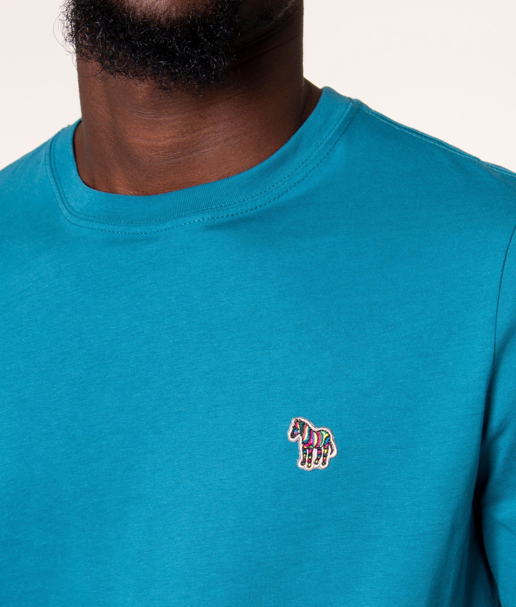 Long-Sleeve-Zebra-Badge-T-Shirt-Petrol-Blue-PS-Paul-Smith-EQVVS