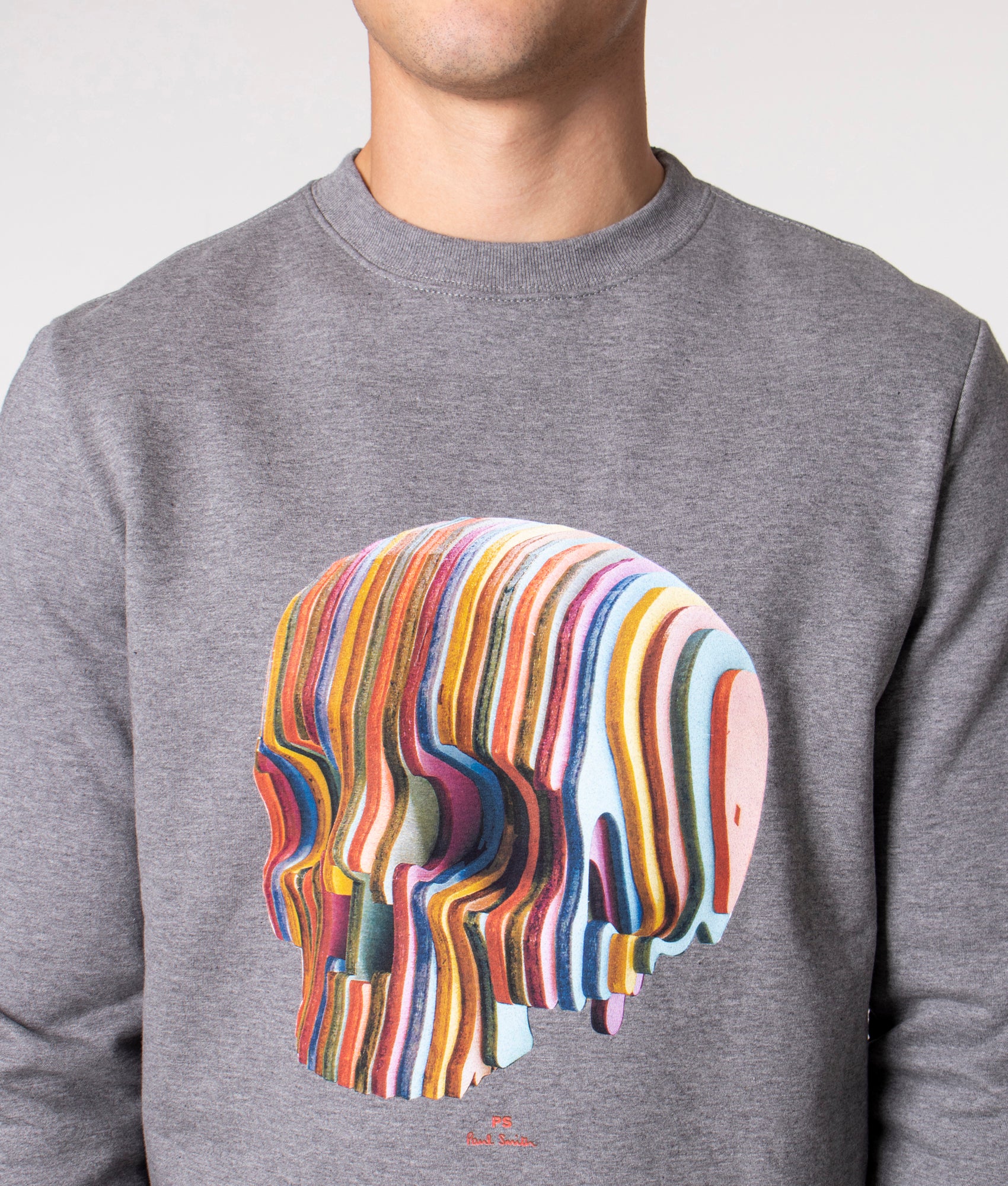 Skull-Sweatshirt-Grey-Melange-PS-Paul-Smith-EQVVS