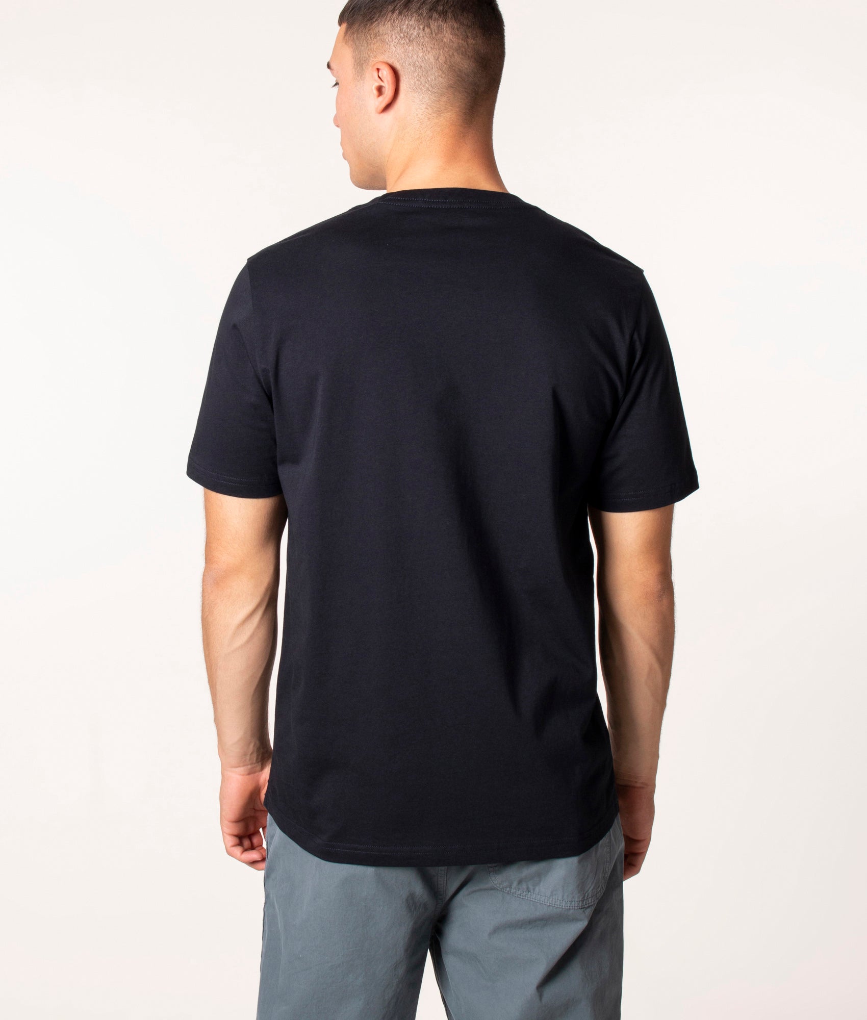 Four Zebras T-Shirt in 49 Very Dark Navy, PS Paul Smith,  EQVVS, Back Model