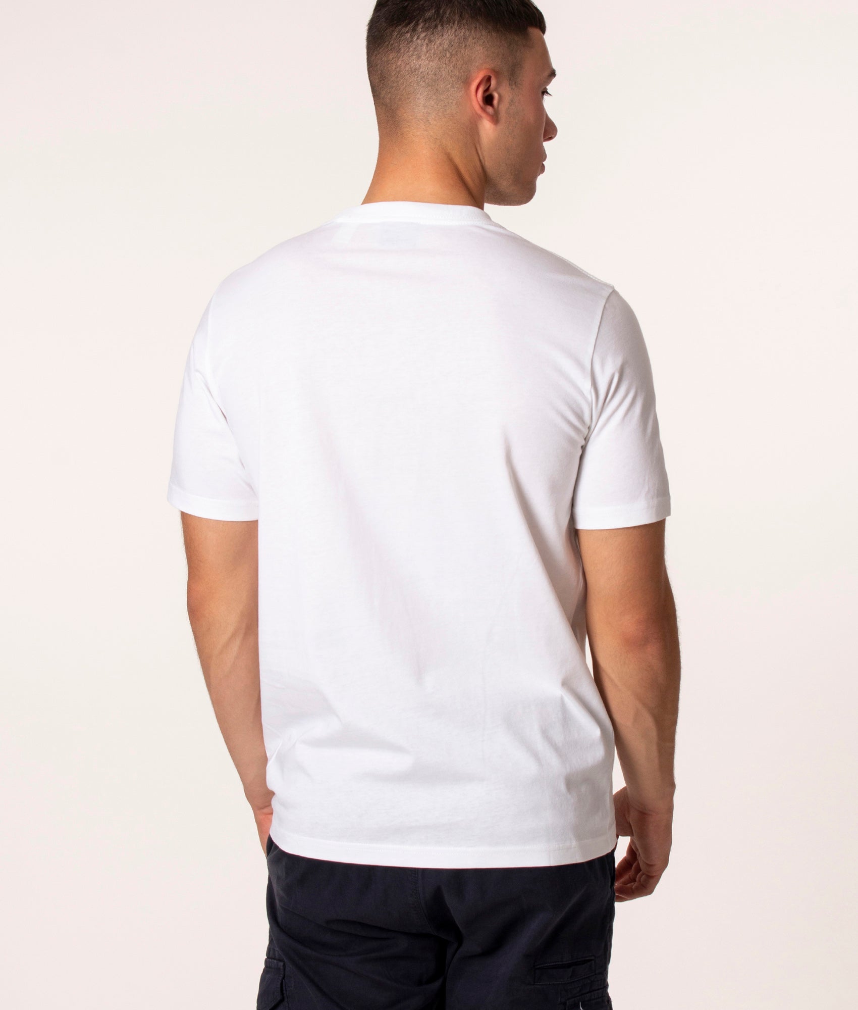 PS Paul Smith Graffiti T-Shirt in 01 White at EQVVS, Model back