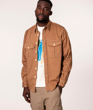 Relaxed-Fit-Chest-Pocket-Shirt-Camel-PS-Paul-Smith-EQVVS