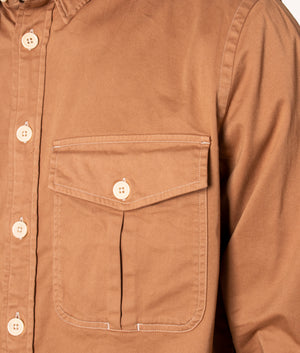 Relaxed-Fit-Chest-Pocket-Shirt-Camel-PS-Paul-Smith-EQVVS