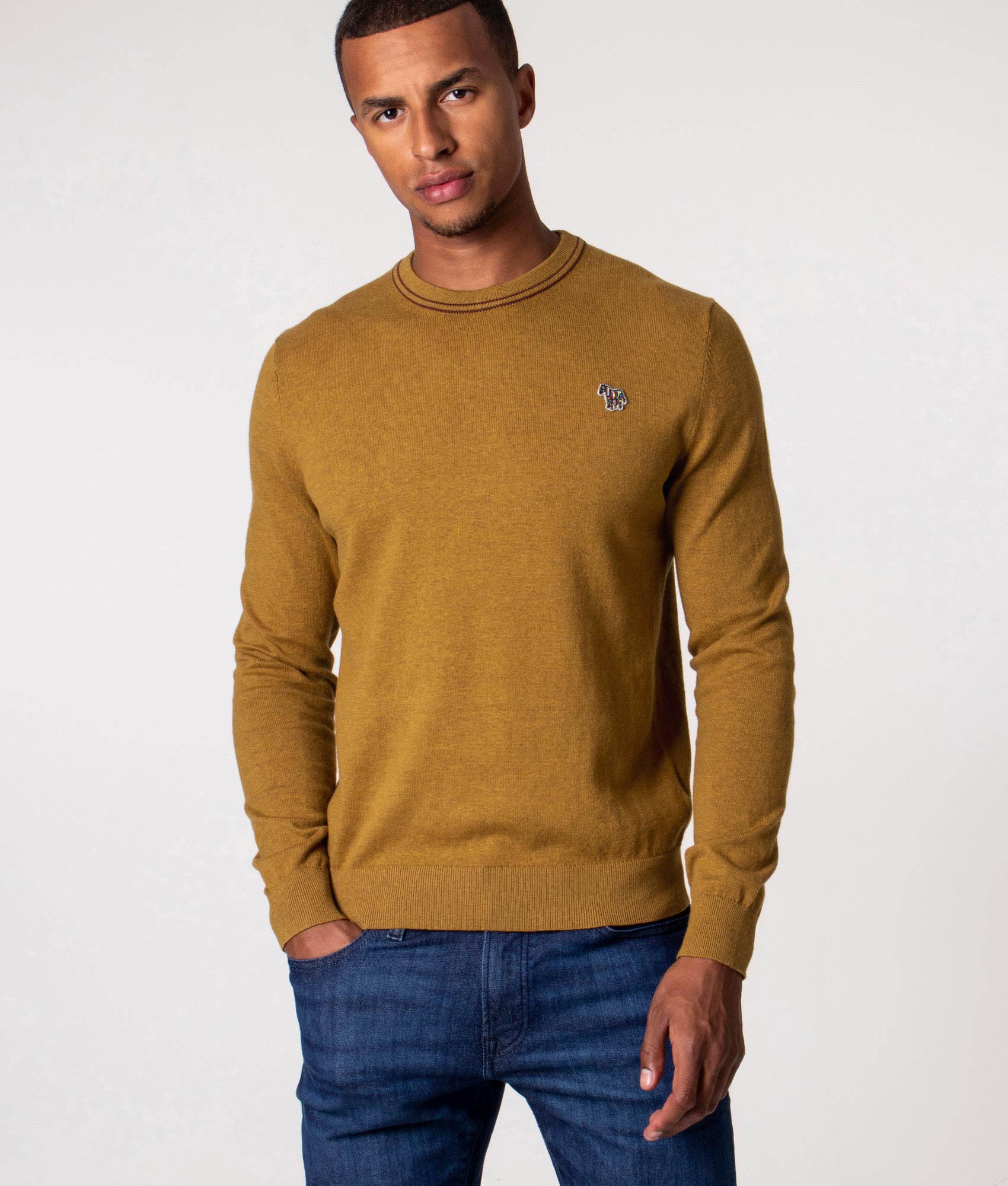 Twin-Tipped-Zebra-Badge-Jumper-Black-Golden-Yellow-PS-Paul-Smith-EQVVS
