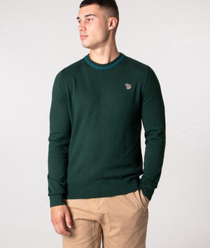 Twin-Tipped-Zebra-Badge-Jumper-Black-Petrol-Green-PS-Paul-Smith-EQVVS