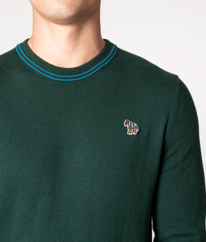 Twin-Tipped-Zebra-Badge-Jumper-Black-Petrol-Green-PS-Paul-Smith-EQVVS
