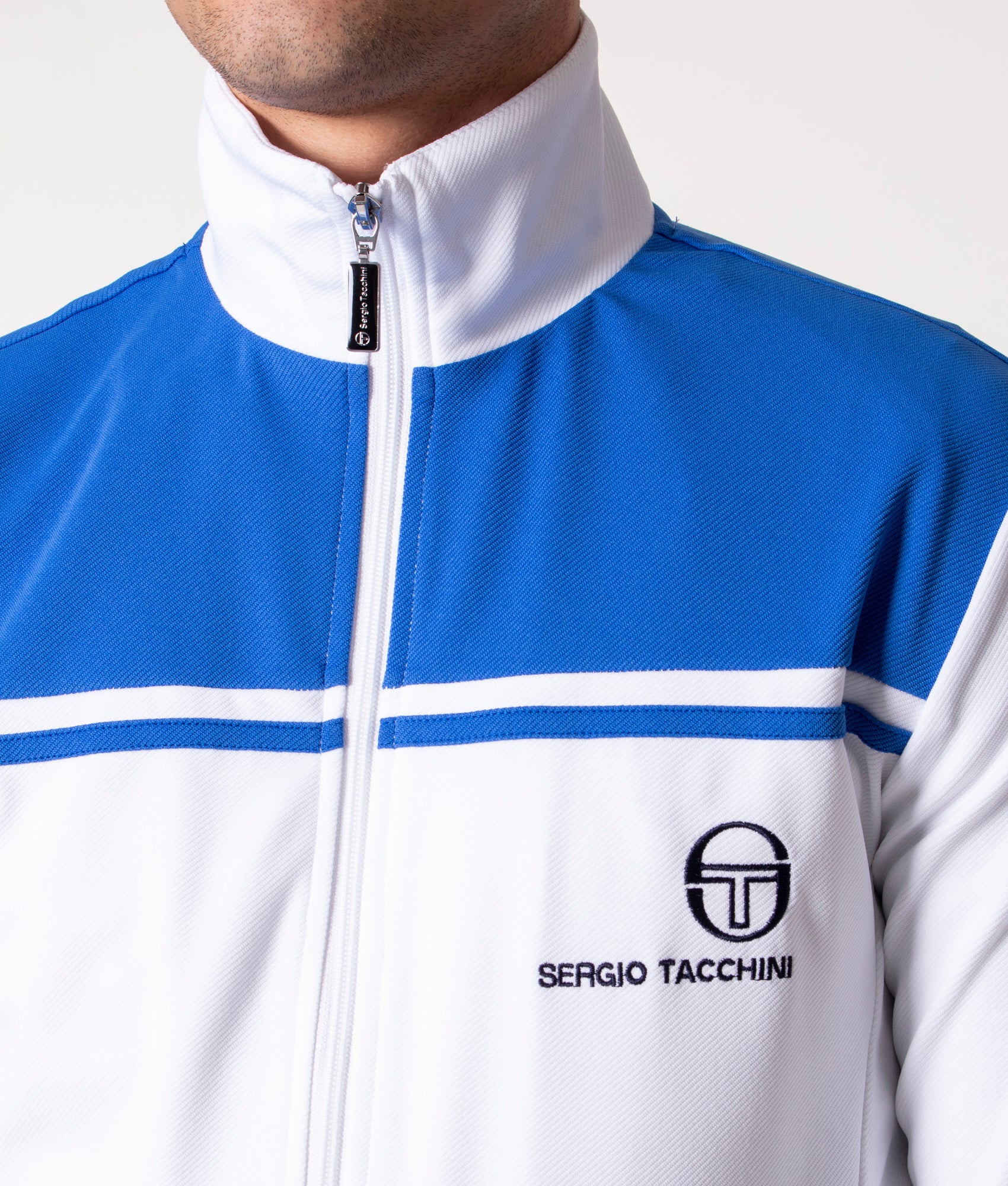 New-Young-Line-Track-Top-White/Palace-Blue-Sergio-Tacchini-EQVVS