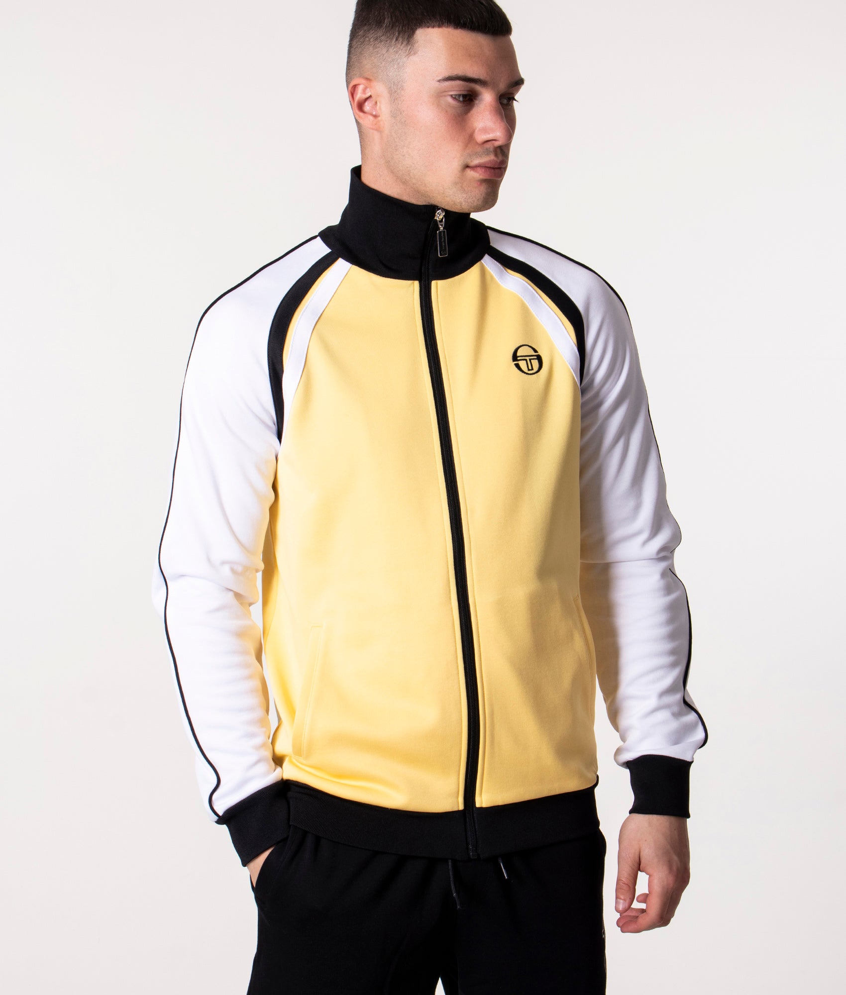 Relaxed-Fit-Ghibli-Track-Top-Lemon-Drop/White/Black-Sergio-Tacchini-EQVVS