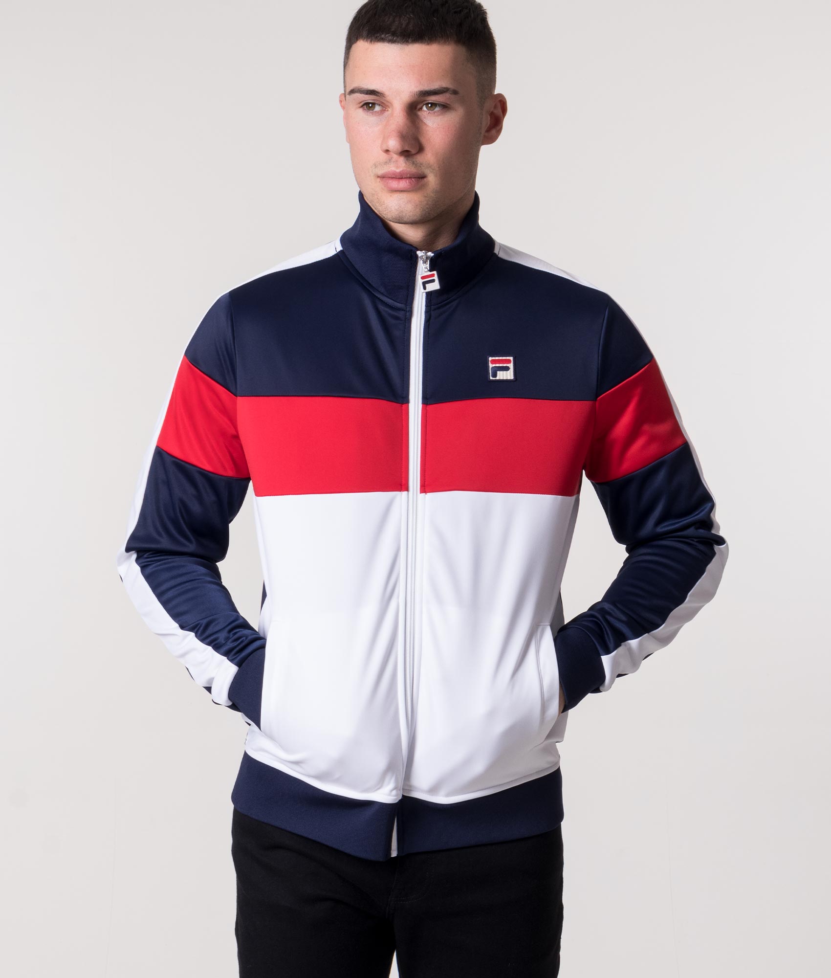Assembly-Colour-Blocked-Track-Top-Fila-Navy/White/Fila-Red-FILA-EQVVS