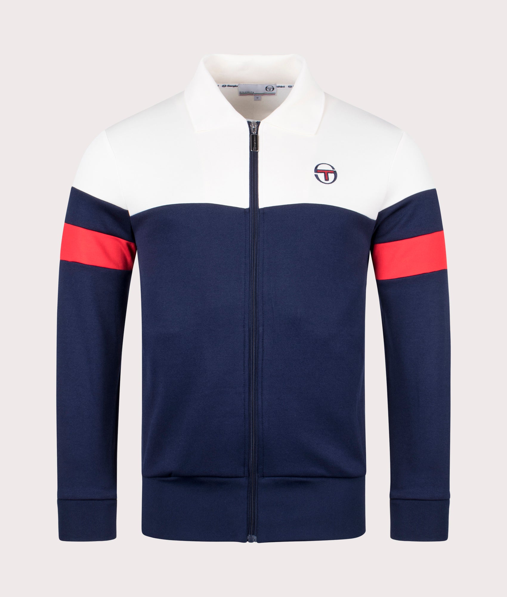 Tomme-Smart-Collar-Track-Top-Gardenia/Maritime-Blue-Sergio-Tacchini-EQVVS